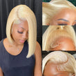 Load image into Gallery viewer, Pre Cut Lace Glueless 6x5 HD Lace Wig Blonde 613 Human Hair Wear And Go Wig
