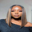Load image into Gallery viewer, Superlook 1B P30 Colored Bob Wig Ombre Brown 6X5 Lace Glueless Wear Go Bob Wigs