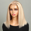Load image into Gallery viewer, Superlook 12inch Glueless Wear Go Wigs P10/613 Straight Pre-Cut HD Lace Wig Bob Style