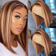 Load image into Gallery viewer, P12 /613 Straight Short Bob Wigs Wear Go Wig 6x5 HD Lace Glueless Wigs Human Hair 180% Density