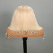 Load image into Gallery viewer, Pre Cut Lace Glueless 6x5 HD Lace Wig Blonde 613 Human Hair Wear And Go Wig