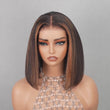 Load and play video in Gallery viewer, Superlook 1B P30 Colored Bob Wig Ombre Brown 6X5 Lace Glueless Wear Go Bob Wigs