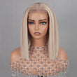 Load and play video in Gallery viewer, Superlook 12inch Glueless Wear Go Wigs P10/613 Straight Pre-Cut HD Lace Wig Bob Style