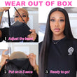Load image into Gallery viewer, 30inch Straight Guleless Wear Go Wig 6X5 Transparent Lace Frontal Human Hair Wigs