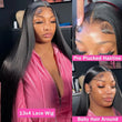 Load image into Gallery viewer, 13x4 Lace Glueless Ready And Go Wigs Straight HD Lace Frontal Human Hair Wigs